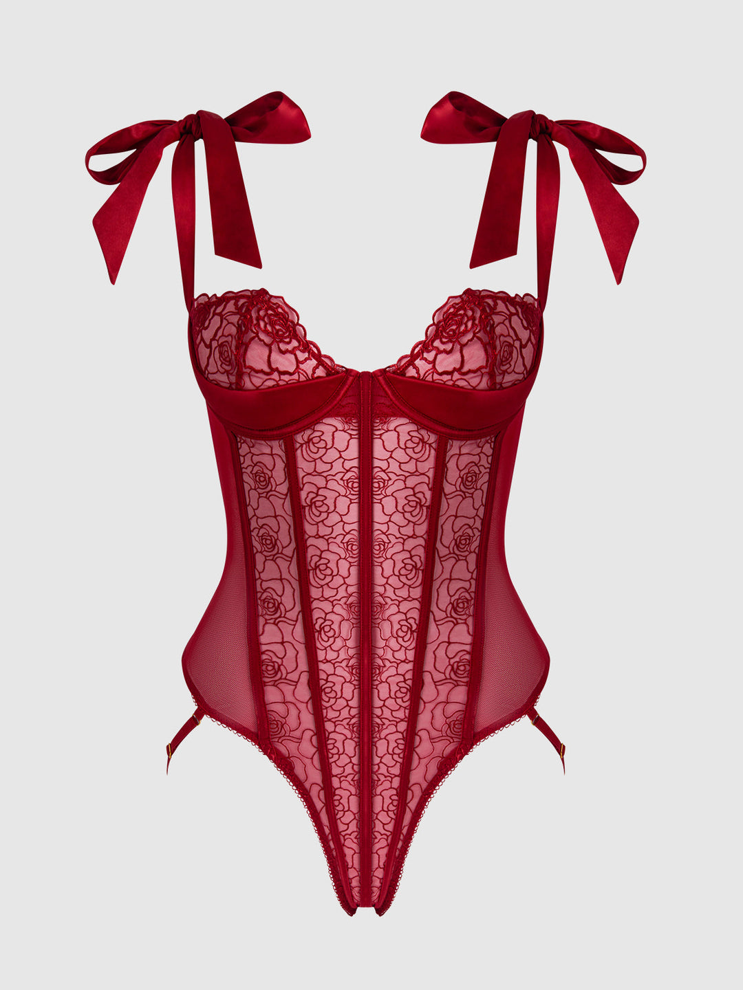 Rosalie Embroidered Lace Teddy from Love It Curvy