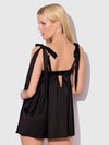 Brigeta Satin Open Cup Babydoll & G-String Set from Love It Curvy