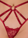 Rosalie Embroidered Lace Strappy Backless Tanga from Love It Curvy
