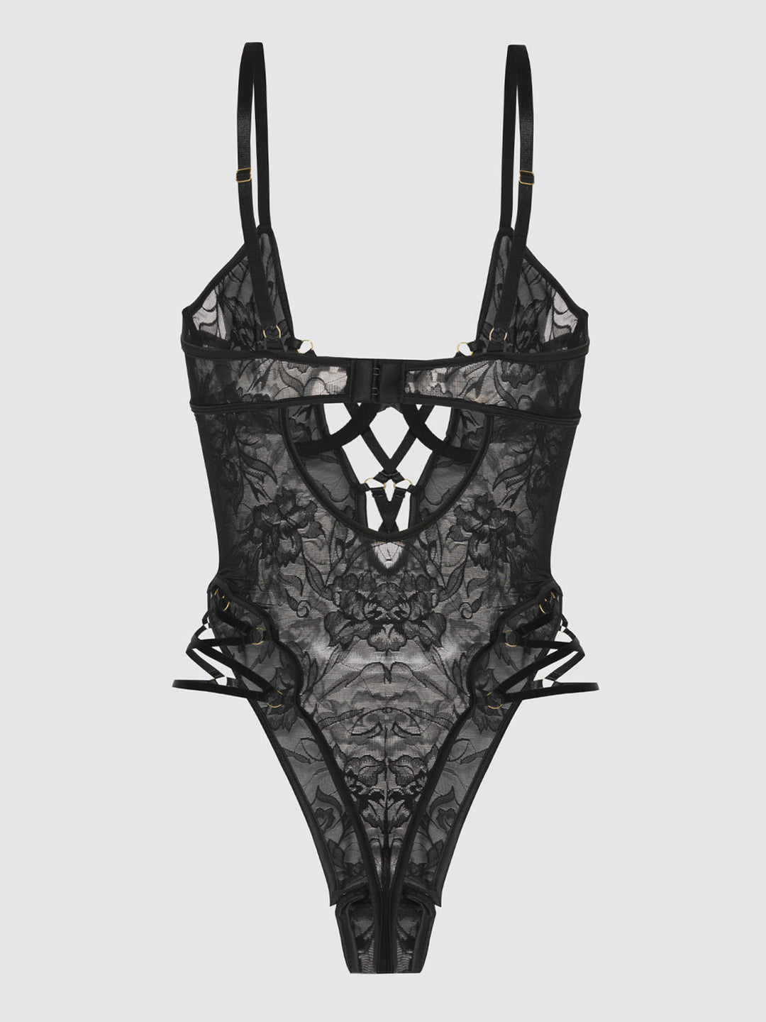 Flora Strappy Lace Teddy from Love It Curvy
