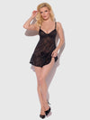 Flora Lace Babydoll & G-String Set from Love It Curvy