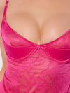 Flora Lace Babydoll & G-String Set from Love It Curvy