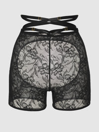 Flora Backless Lace Bikeshort | Love It Curvy