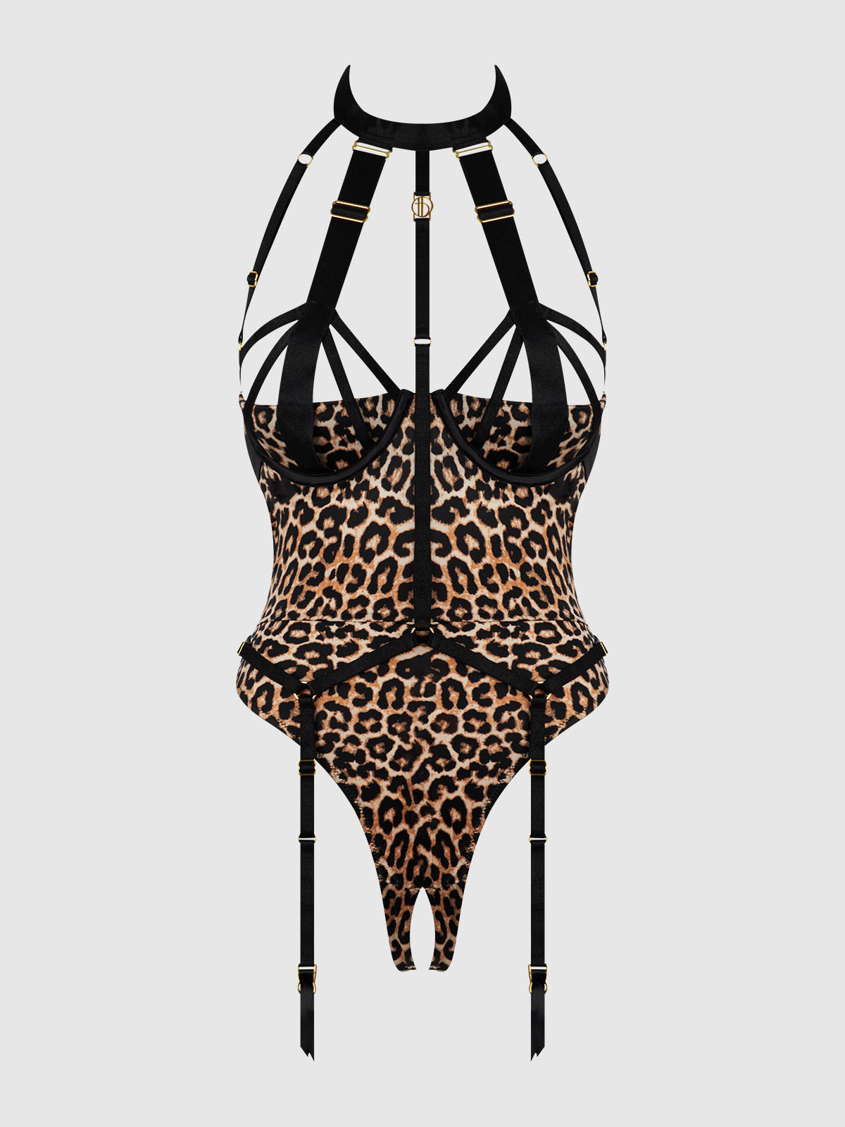 Devon Micro Strappy Harness Teddy from Love It Curvy Main image