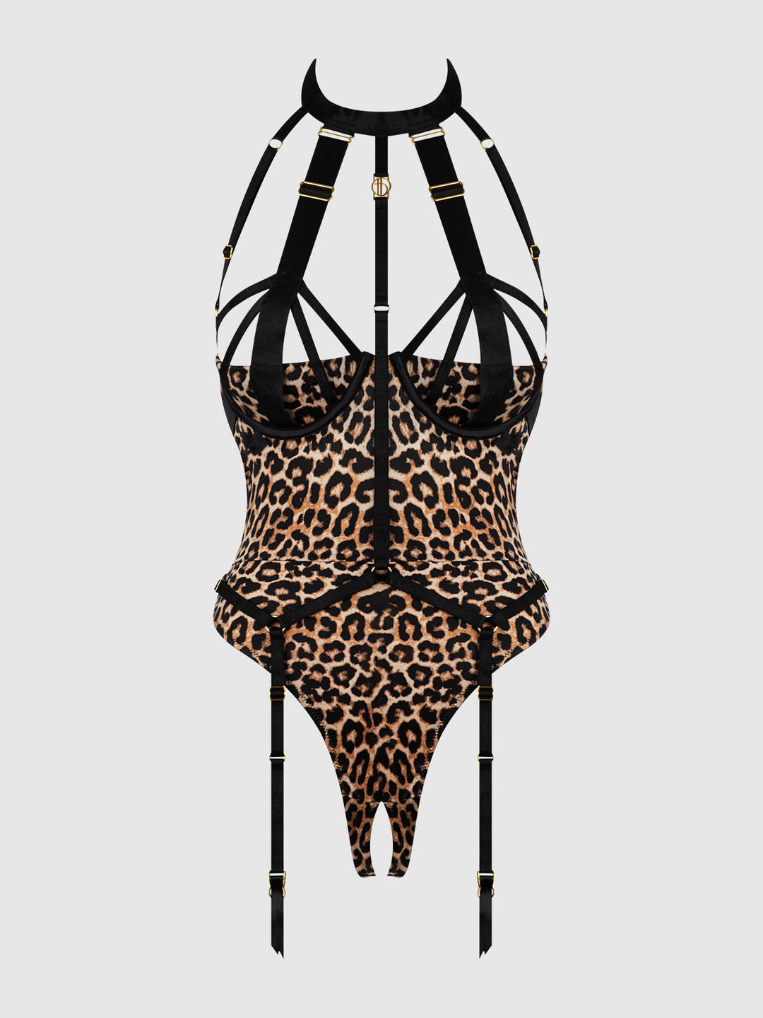 Devon Micro Strappy Harness Teddy from Love It Curvy