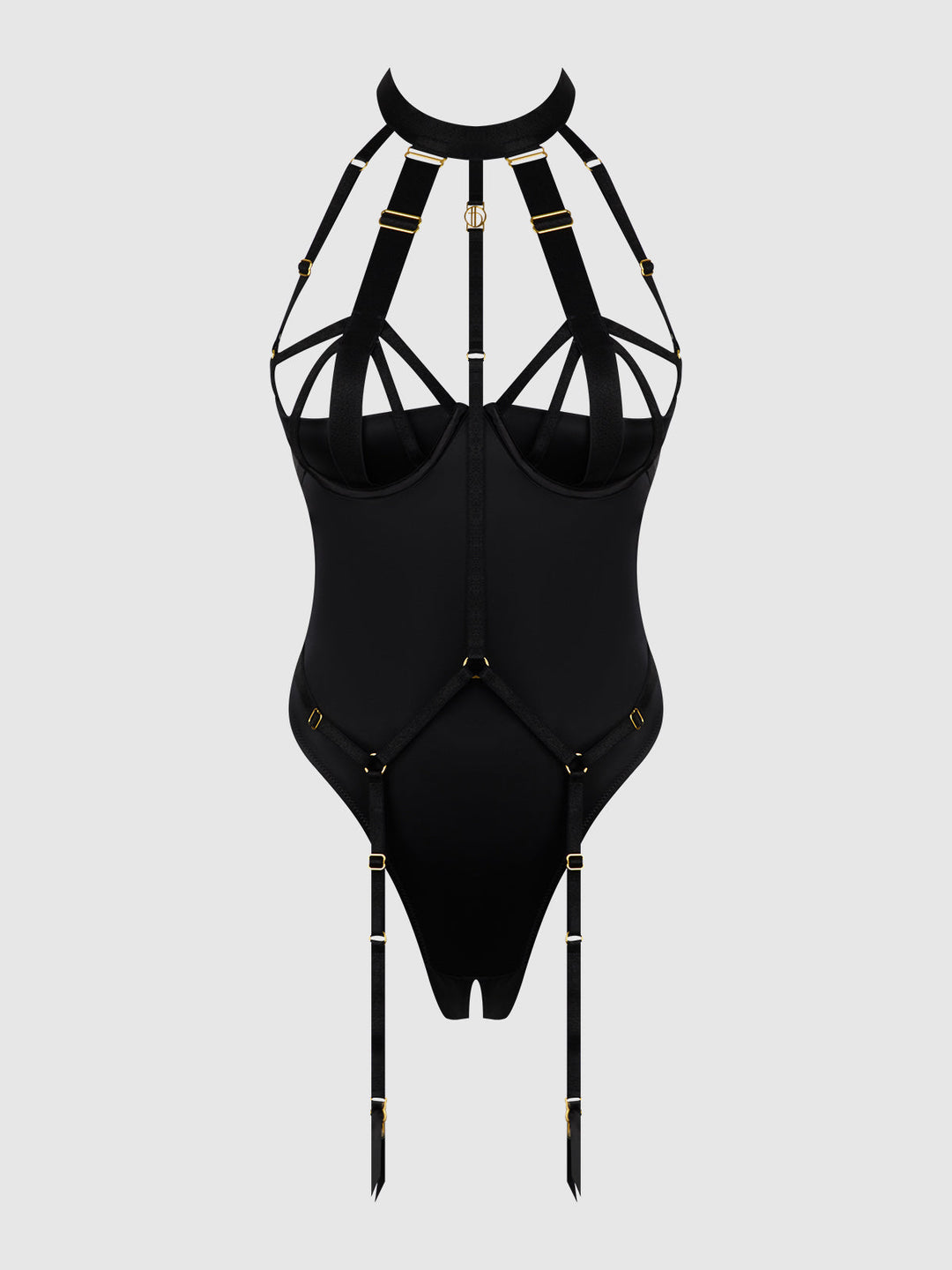 Devon Micro Strappy Harness Teddy from Love It Curvy