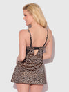 Devon Silky Satin Swirl Plunge Push Up Babydoll Set from Love It Curvy