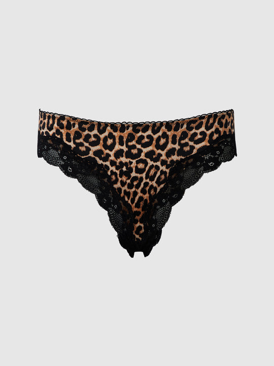 Devon Micro & Lace Strappy Back Hipster from Love It Curvy