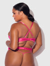 Brigeta Deep Plunge Push Up Bustier & G-String Set from Love It Curvy