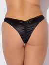Brigeta Satin Crotchless Tanga from Love It Curvy