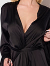 Brigeta Short Satin Robe from Love It Curvy