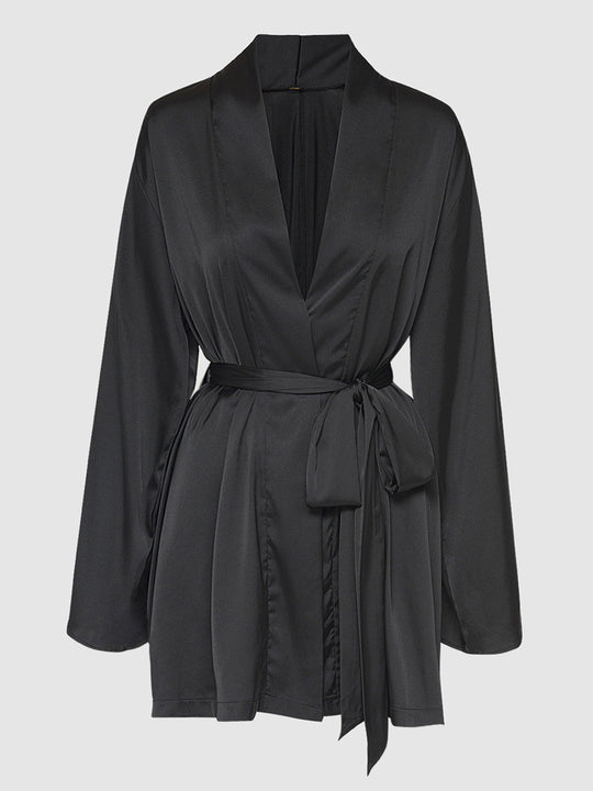 Brigeta Short Satin Robe from Love It Curvy