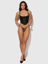 Jocelyn Lace Underewire Bustier & G-String Set from Love It Curvy