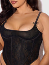 Jocelyn Lace Underewire Bustier & G-String Set from Love It Curvy