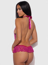 Jocelyn Lace & Pearl Crotchless Teddy from Love It Curvy