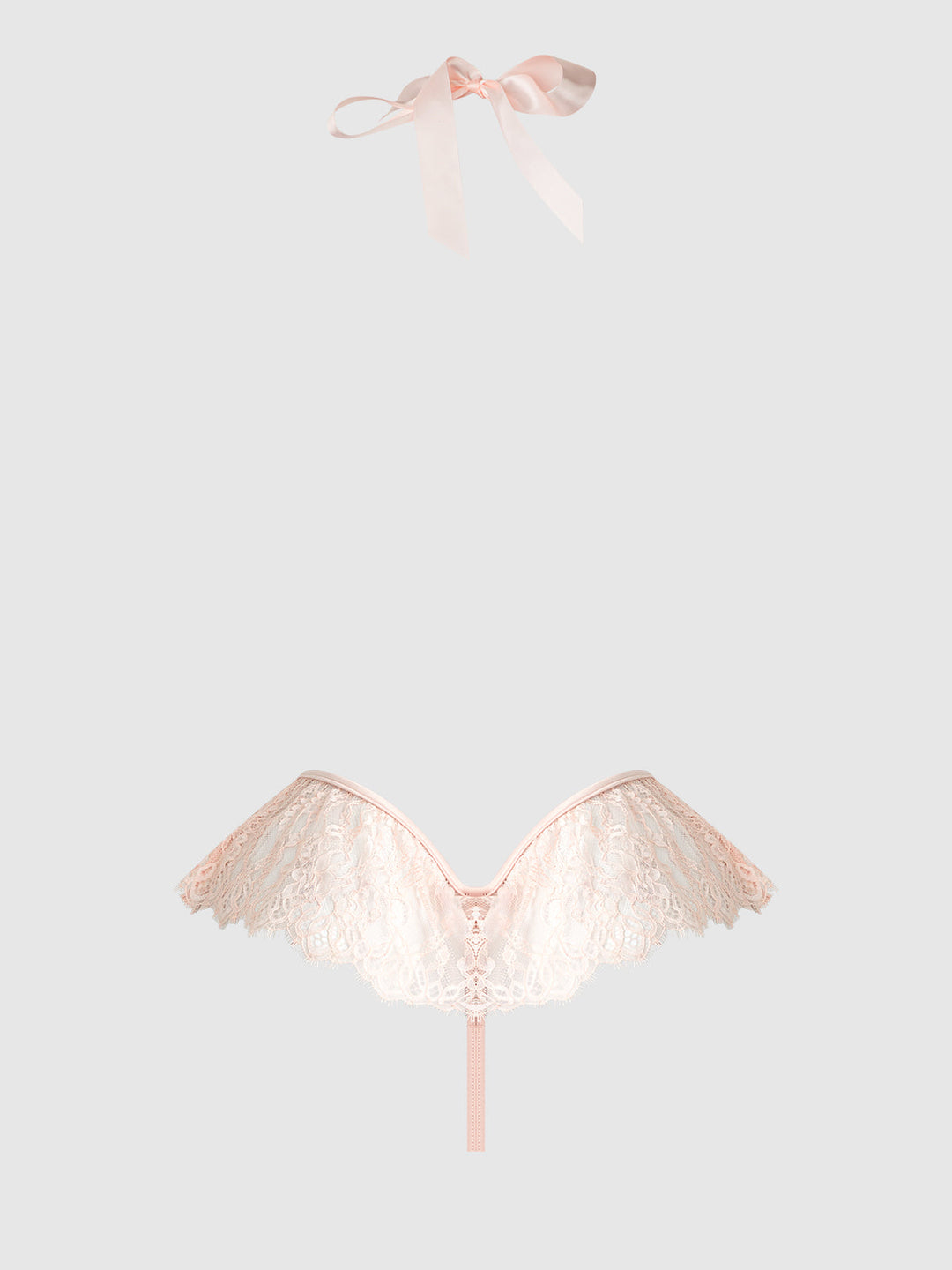 Jocelyn Lace &amp; Pearl Crotchless Teddy from Love It Curvy