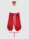 Jocelyn Lace & Satin Drop Off Babydoll & G-String Set from Love It Curvy