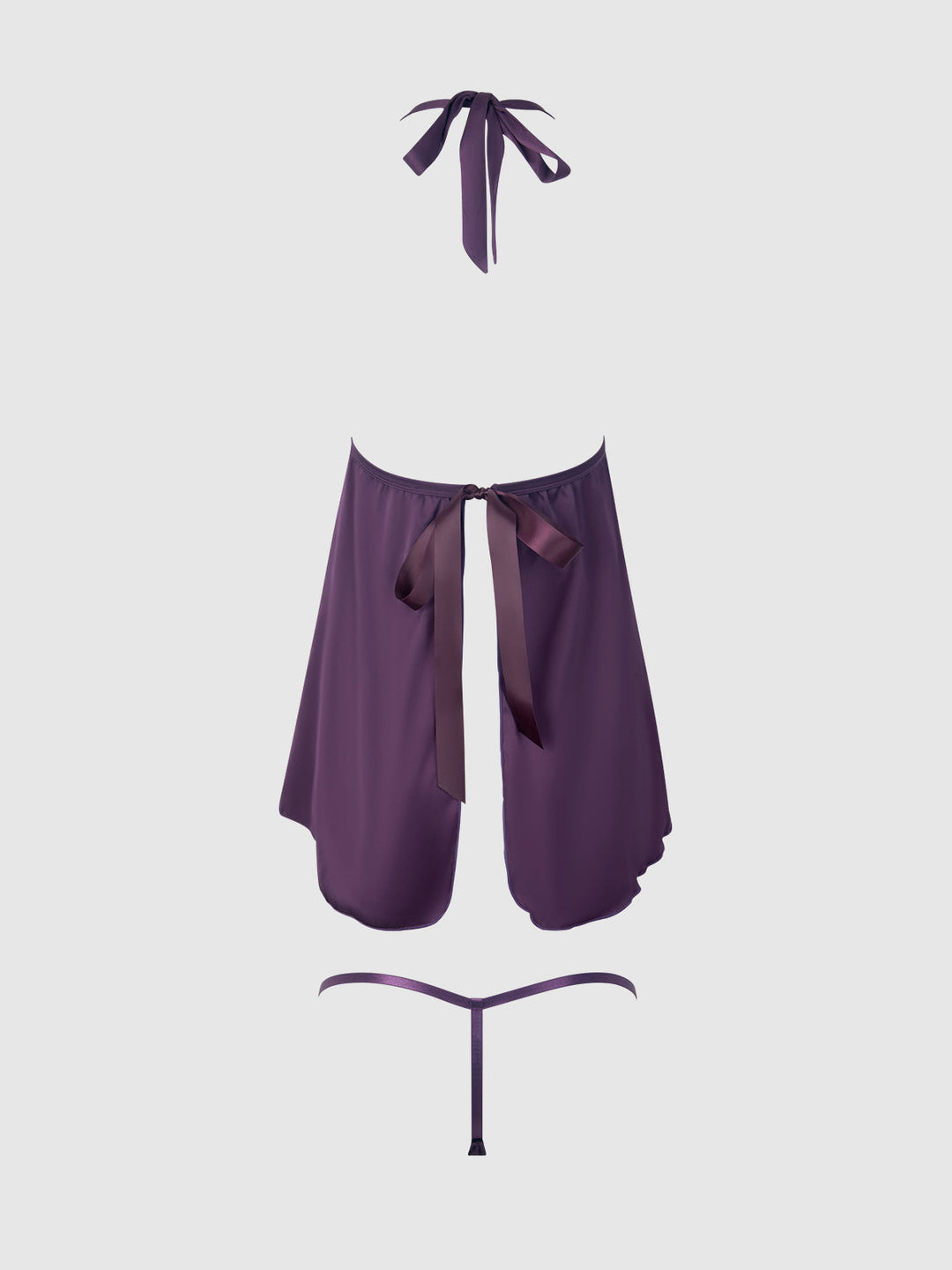 Jocelyn Lace &amp; Satin Drop Off Babydoll &amp; G-String Set from Love It Curvy