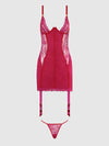 Jocelyn Lace & Satin Chemise & G-String Set | Love It Curvy