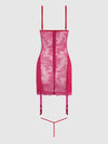 Jocelyn Lace & Satin Chemise & G-String Set | Love It Curvy