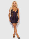Jocelyn Lace & Satin Chemise & G-String Set from Love It Curvy