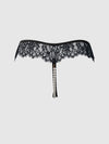 Jocelyn Lace & Pearl Crotchless Thong | Love It Curvy