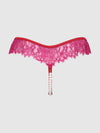 Jocelyn Lace & Pearl Crotchless Thong | Love It Curvy