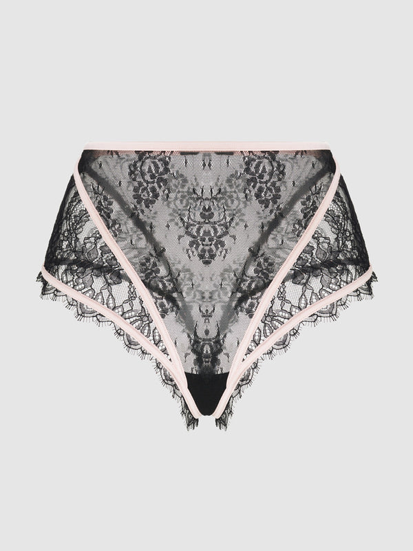 Jocelyn Lace & Satin High Waist Cheeky from Love It Curvy