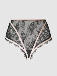 Jocelyn Lace & Satin High-Waisted Cheeky | Love It Curvy