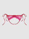 Jocelyn Lace & Pearl Crotchless Tie Side Bikini from Love It Curvy