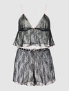 Jocelyn Satin & Lace Trim Cami & Short Set from Love It Curvy