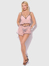 Jocelyn Satin & Lace Trim Cami & Short Set from Love It Curvy
