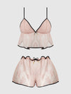 Jocelyn Satin & Lace Trim Cami & Short Set from Love It Curvy