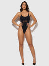 Katrina Micro & Mesh High Hip Shaping Bodysuit from Love It Curvy