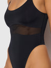 Katrina Micro & Mesh High Hip Shaping Bodysuit from Love It Curvy