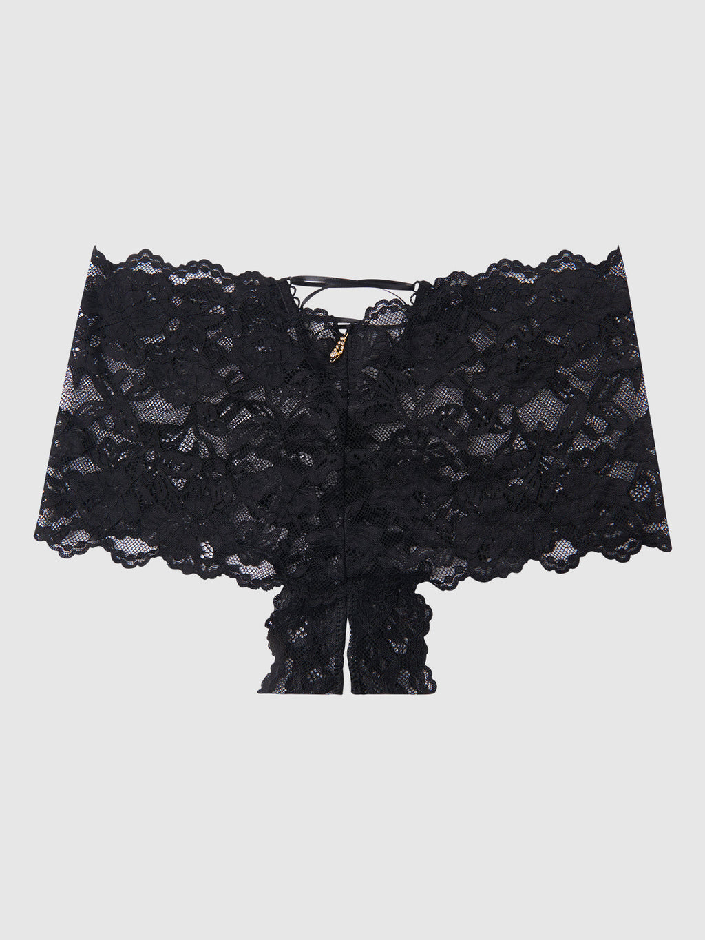 Bella Lace Crotchless Cheeky from Love It Curvy