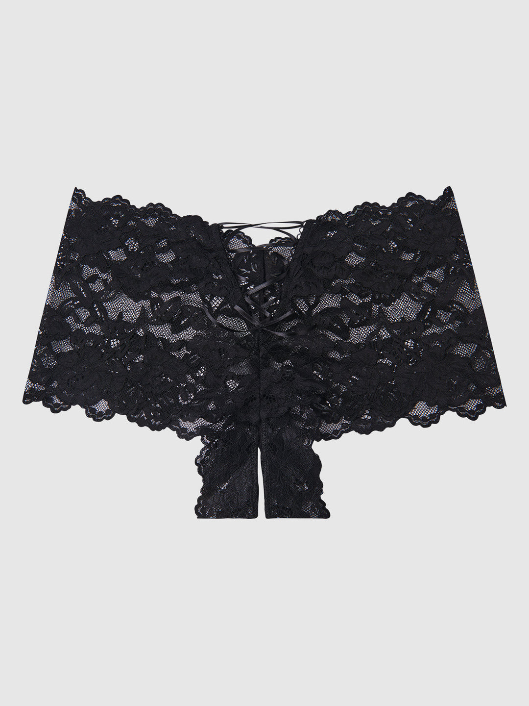 Bella Lace Crotchless Cheeky from Love It Curvy