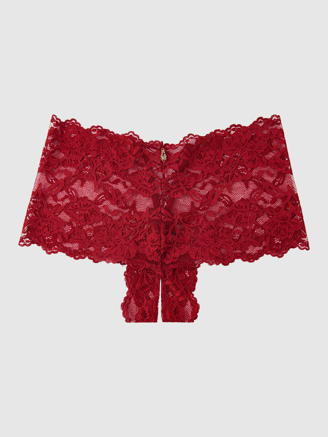 Bella Lace Crotchless Cheeky from Love It Curvy