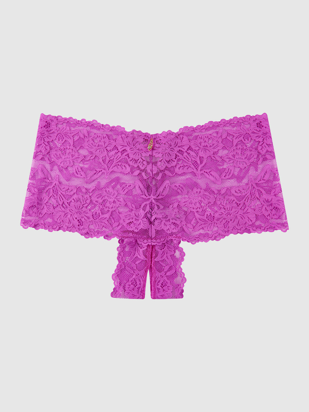 Bella Lace Crotchless Cheeky from Love It Curvy