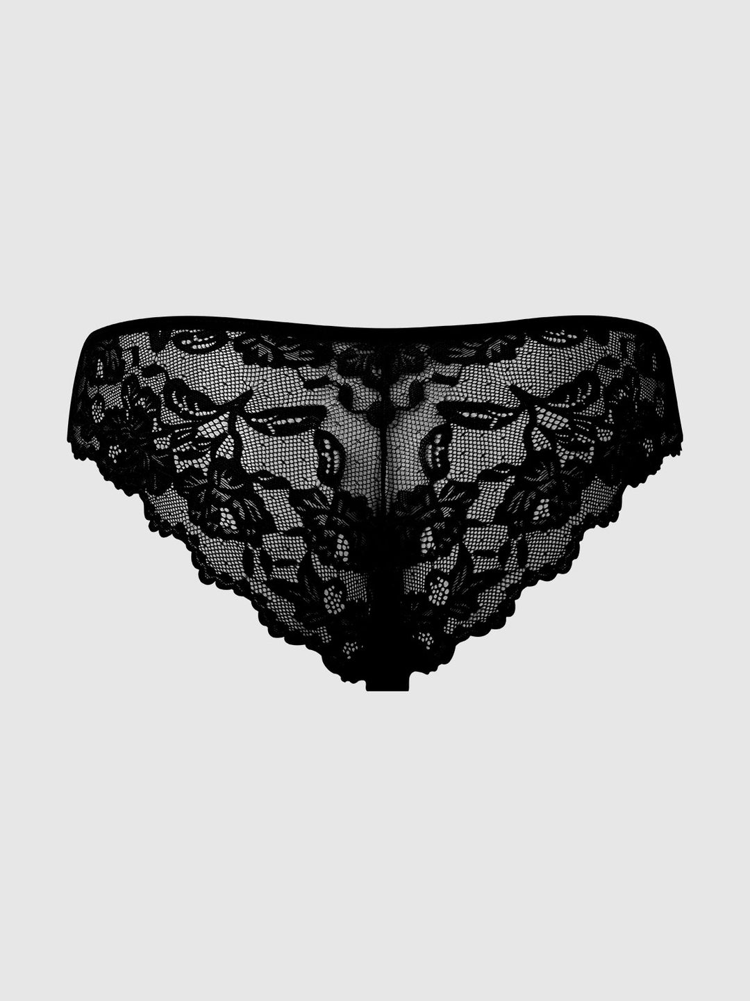 Bella Lace Up Front Lace Tanga from Love It Curvy