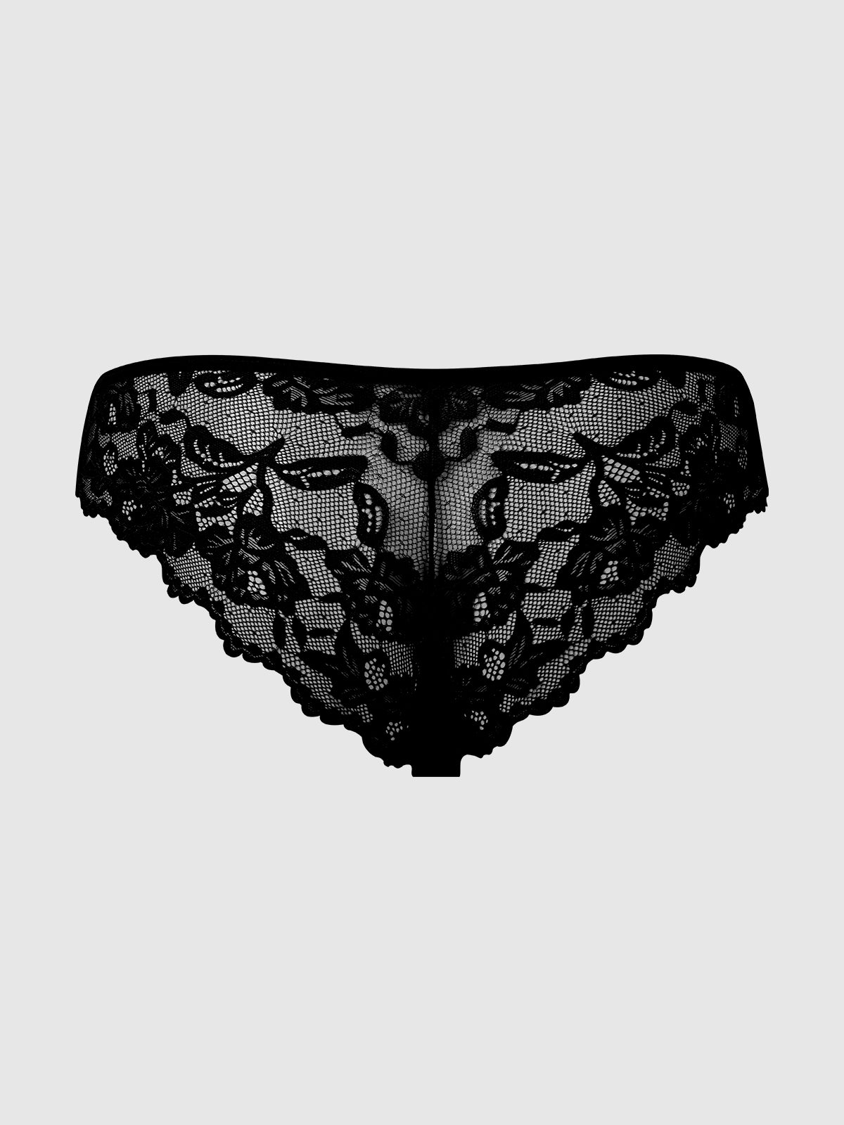 Bella Lace Up Front Lace Tanga from Love It Curvy