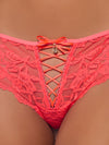 Bella Lace Up Front Lace Tanga from Love It Curvy