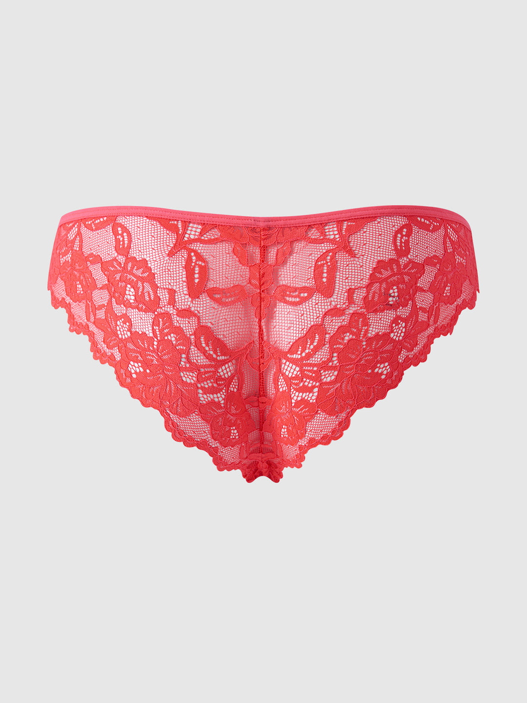 Bella Lace Up Front Lace Tanga from Love It Curvy