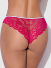 Bella Lace Up Front Lace Crotchless Tanga | Love It Curvy