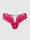 Bella Lace Up Front Lace Crotchless Tanga | Love It Curvy