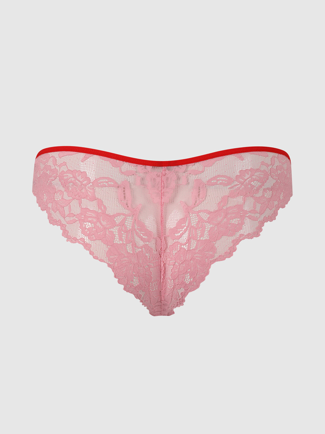 Bella Lace Up Front Lace Crotchless Tanga | Love It Curvy