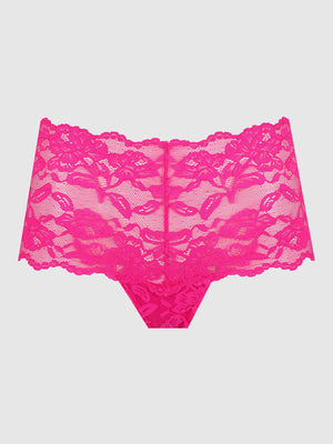 Bella Lace Crotchless Cheeky Panty | Love It Curvy