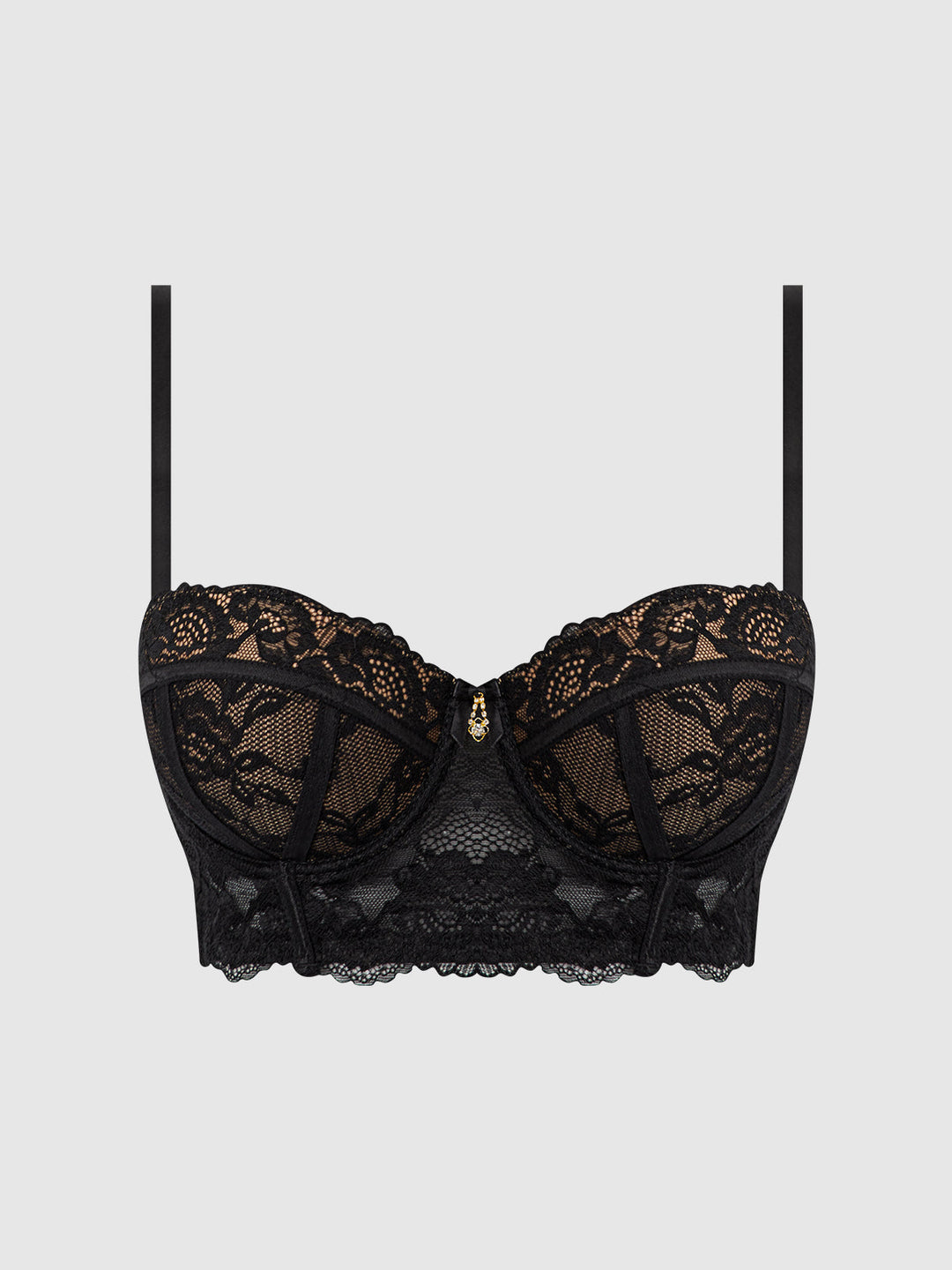 Savannah Lace Longline Push Up Balconette Bra from Love It Curvy
