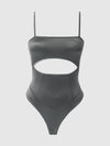 Zoe High Shine Cutout Scoop Back Bodysuit from Love It Curvy