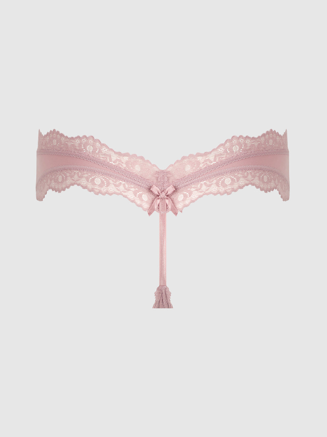 Vera Micro &amp; Lace Trim G-String from Love It Curvy